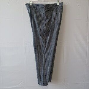 Mario Serrani italy capri pant black diamond pattern sz XXL casual preppy